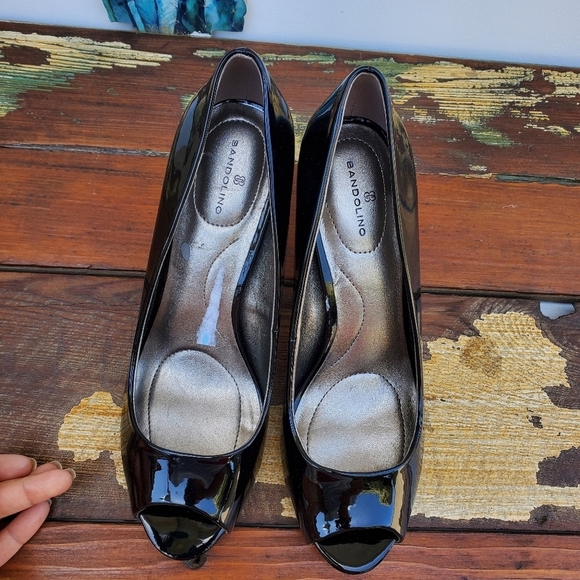 New Bandolino Open Toe Heels Pums Shoes Sz 8.5 - Picture 11 of 13